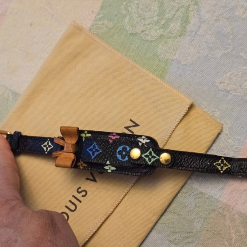 Louis Vuitton Black and Multicolor Monogram Bracelet - Picture 3 of 3
